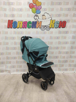 Коляска прогулочная Baballo Future 2024 бирюзовая (черная рама)