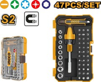 Т-образная реверсивная отвертка 47шт. S2 INGCO HKSDB0478 INDUSTRIAL