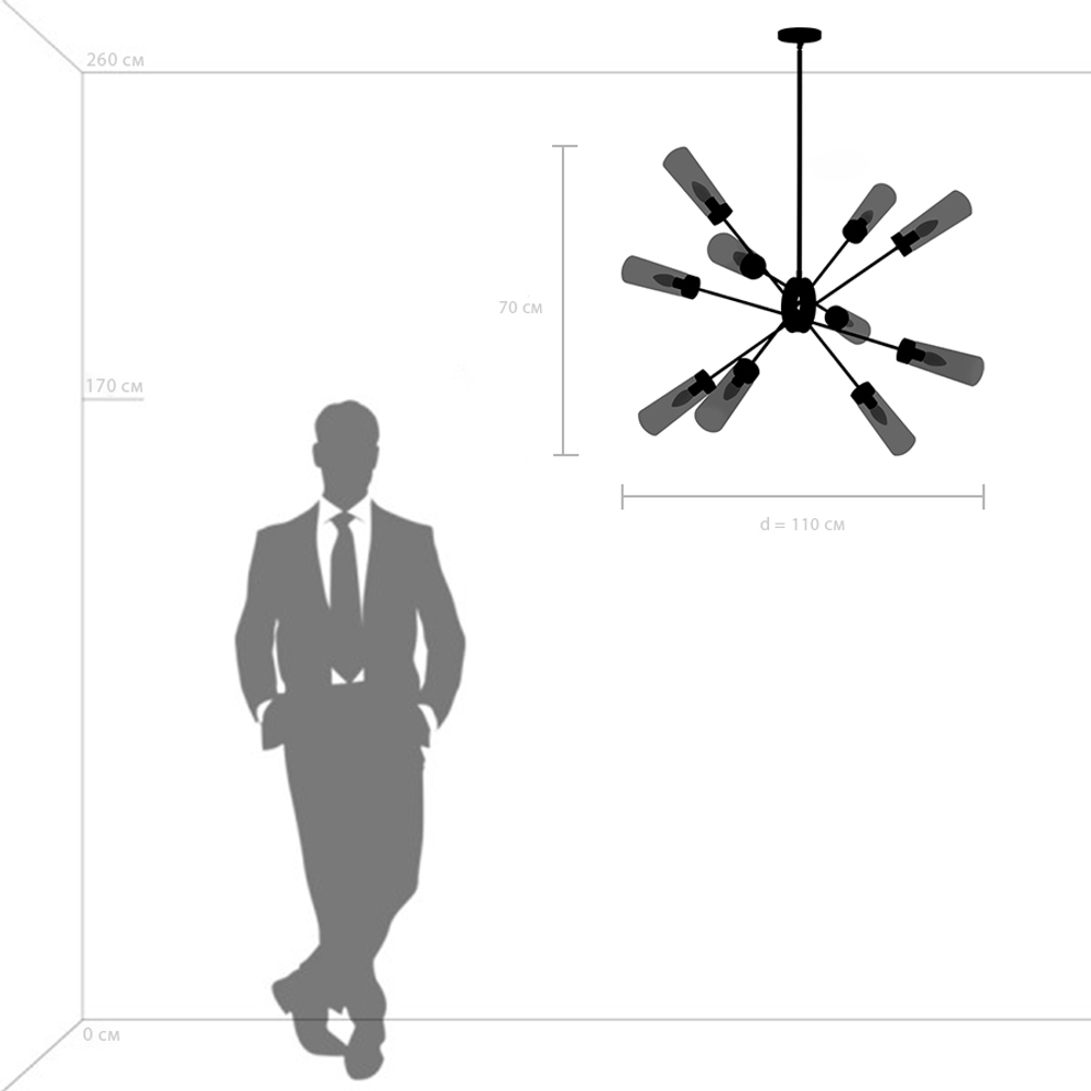 Подвесная люстра Lightstar Crotone 690103