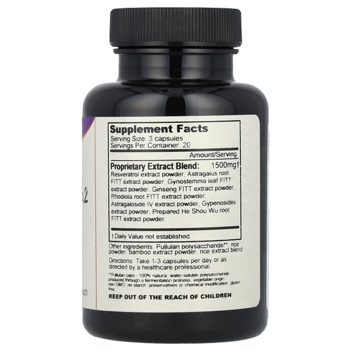 Dragon Herbs, супертаблетка № 2, 500 мг, 60 вегетарианских капсул