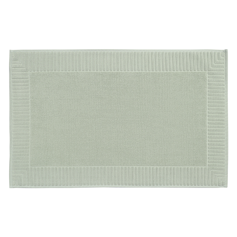 Коврик для ванной с фактурным бортиком мятного цвета из коллекции essential, 50x80 см
