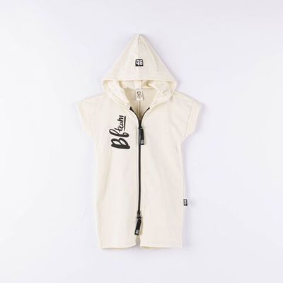 Bb team zip-up romper - Tofu