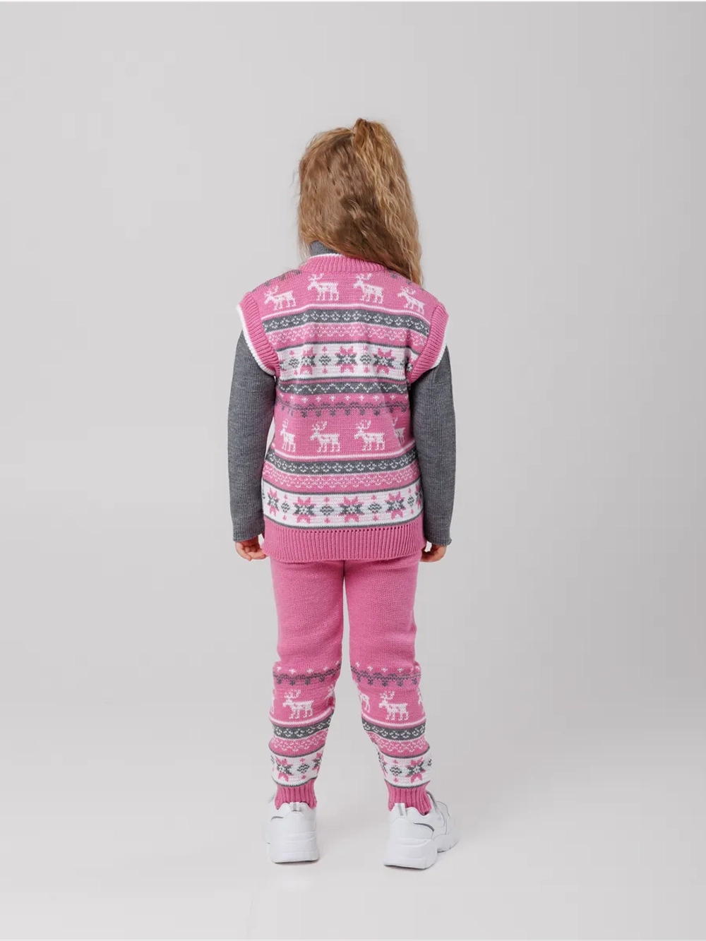 Жилетка вязаная на молнии