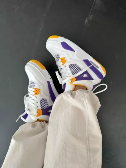 Кроссовки Nike Air Jordan 4 "Lakers"