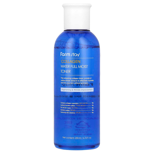 Farmstay, Collagen, увлажняющий тоник на воде, 200 мл (6,76 жидк. унц.)