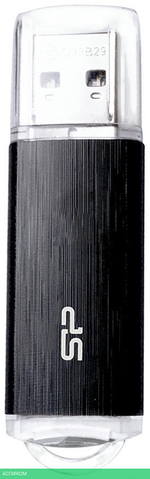 USB Flash-накопитель Silicon-Power Blaze B02 16Gb черный (SP016GBUF3B02V1K)