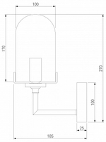 Бра Eurosvet Pluto 60156/1 хром