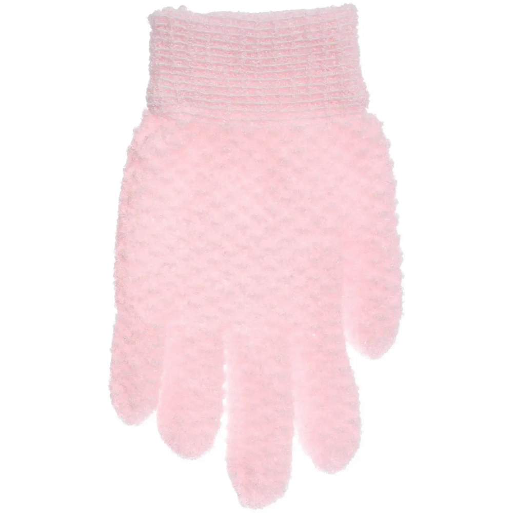 Мочалка - перчатка массажная «Premium - PASTERA», цвет нежно-розовый, 19*12см (зип пакет и наклейка Ultramarine)✦