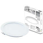 Светильник встраиваемый ультратонкий, Даунлайт Народный, 24 Вт, 6500 К, бел, TDM, SQ0329-0244