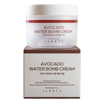 Крем для лица увлажняющий с экстрактом авокадо Jigott Avocado Water bomb Cream 150 мл