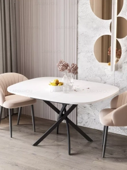 Стол кухонный раздвижной Белый