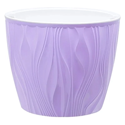 Кашпо для цветов пластиковое 3л d-18 см «Венеция» Лаванда