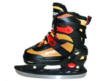 Коньки ледовые раздвижные. Размер S: S910-ОРН-S