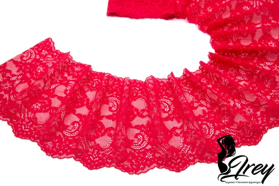 03-192 Кружево эластичное 16 см, красный