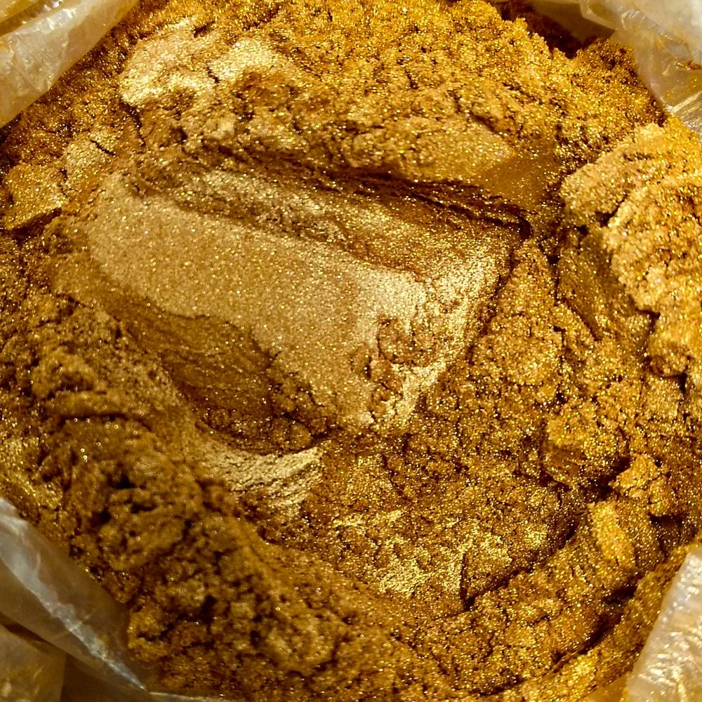 Пигмент 8857 - Золото тёмное мерцающее - универсальный