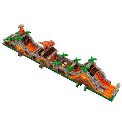 Надувная полоса препятствий «Остров динозавров», 30×3,3×5,2 м