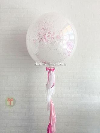 Бабл шар с индивидуальной надписью