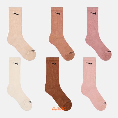 Носки Nike Everyday Plus Cushioned Crew 6 Pairs артикул:SX6897-904 - купить в магазине Дайс
