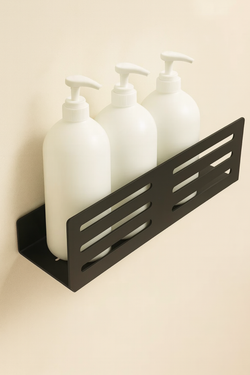 Полка для душа STWORKI Стокгольм S36376BK подвесная, матовая черная