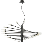 733247 Люстра RAGNO 24х40W G9 ЧЕРНЫЙ МАТОВЫЙ