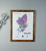 Фоторамка 30х40 см коричневая, линии, арт. 3040.73498