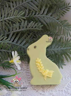 Силиконовая форма Зайчик с вербой