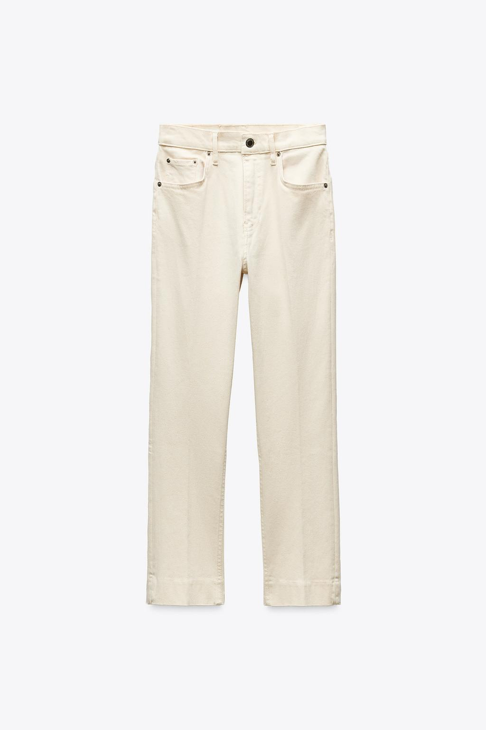 Джинсы bootcut cropped с высокой посадкой — zw collection