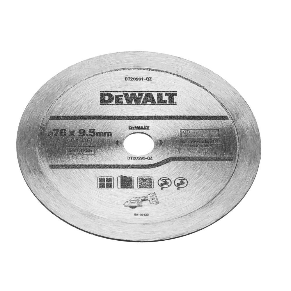 Алмазный диск сплошной сегмент DEWALT DT20591