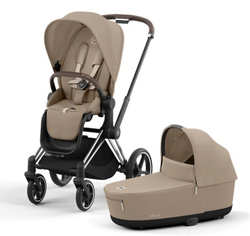 Cybex Детская коляска Priam IV Chrome Brown 2 в 1 цвет Cozy Beige