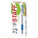 Ручка гелевая STAFF "EVERYDAY" GP-191, синяя, ВЫГОДНЫЙ КОМПЛЕКТ 12 штук, линия письма 0,35 мм, с грипом, 880215, 141822