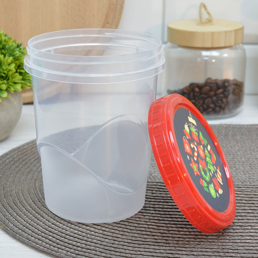 Банка 0,9л с крышкой "Танго"