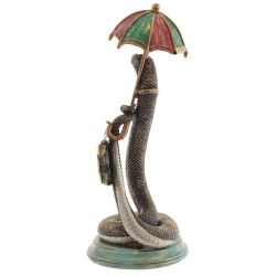 GAEM Фигурка декоративная с часами"Змея" (1хLR44 н/п), L15 W15 H38 см