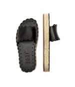 Кожаные шлепанцы Red Valentino - черный(XQ0S0H51BYU)