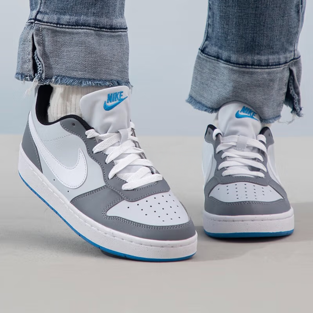 Женские кроссовки Nike Court Borough Low Recraft 'Platinum Cool Grey Photo Blue' DV5456-019