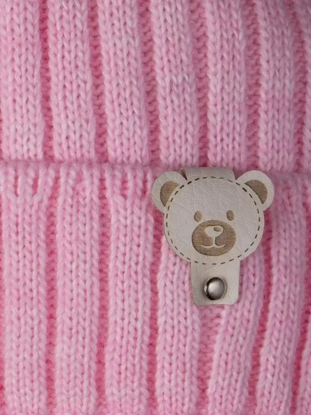 Шапка для девочки зимняя вязаная и снуд