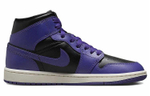 Кроссовки Jordan Air Jordan 1 Mid "Purple Black" (Женская размерная сетка)