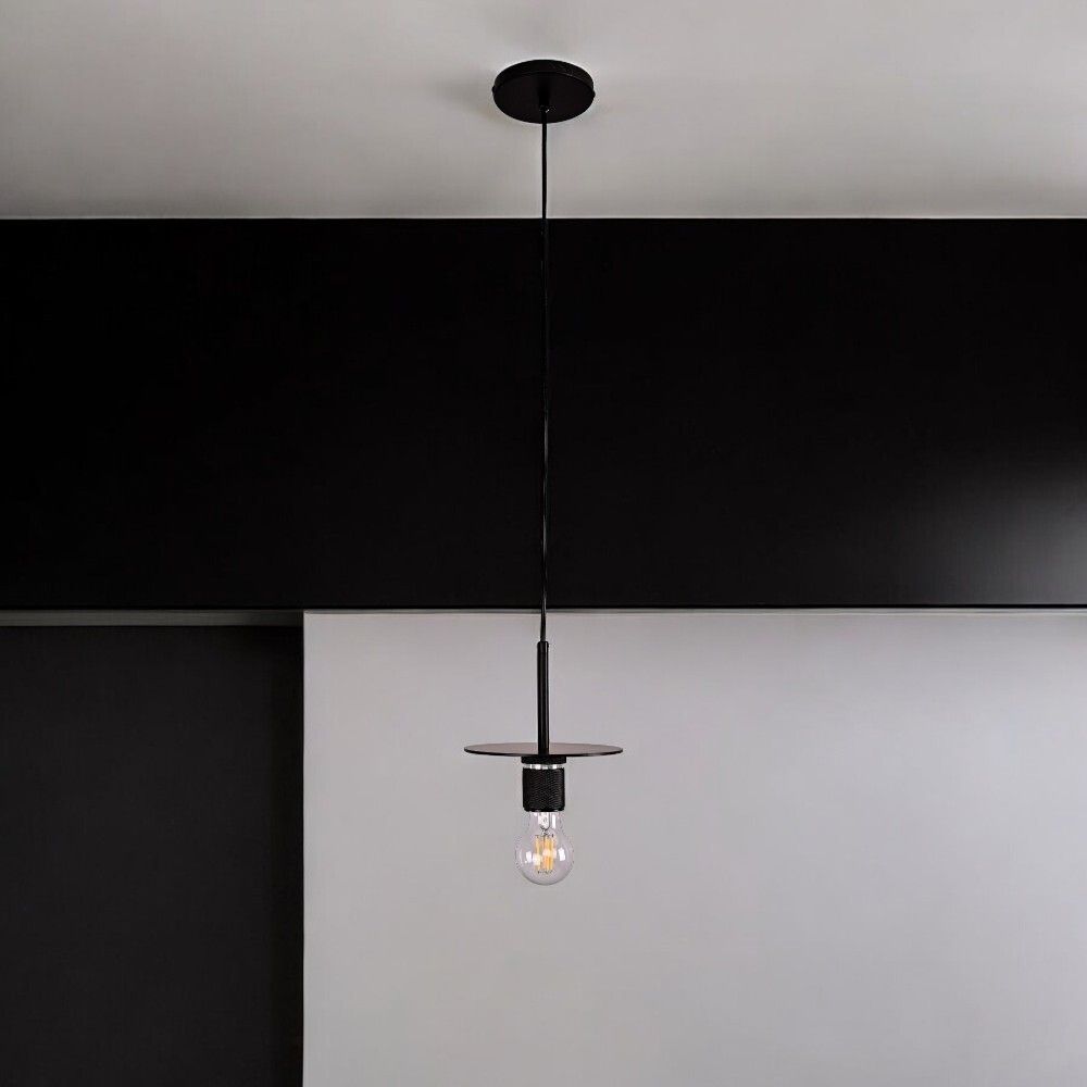 Подвесной светильник RH Utilitaire Disk Shade Pendant Black