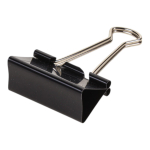 Зажимы для бумаг 41мм, 12 шт, черные, картонная коробка