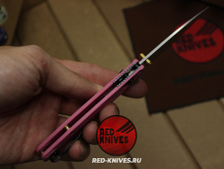 Нож Benchmade 535 Bugout G10 A+++ - розовый рук., сатин клинок RK/Н47