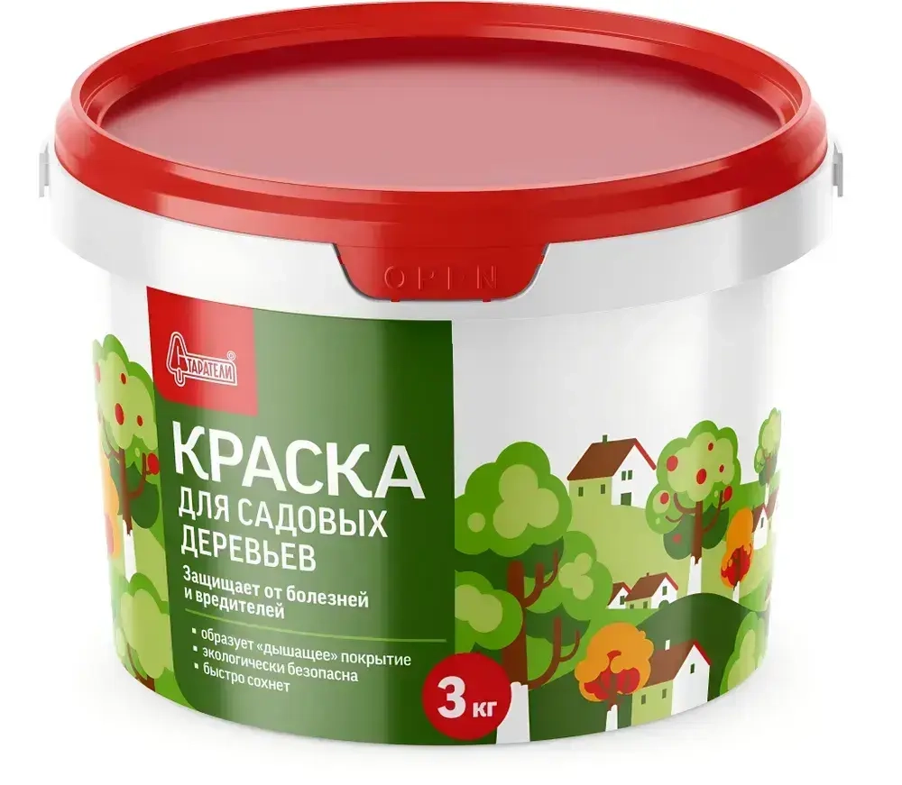Краска для деревьев садовых от вредителей Старатели 3 кг