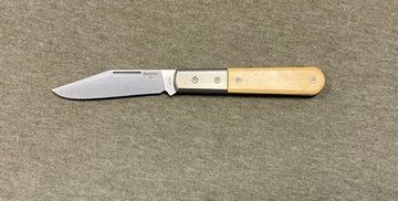 Складной нож Lion Steel "BARLOW Shuffler" L/CK0112 UL c клинком из стали Böhler M390 Microclean®, рукоять титан / дерево (Олива)