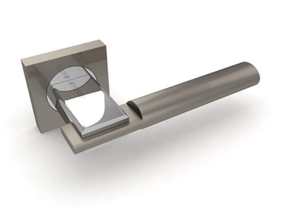 Ручка Фуаро JAZZ KM SN/CP-3, цвет никель матовый/хром ЦАМ (гарантия - 12 месяцев)