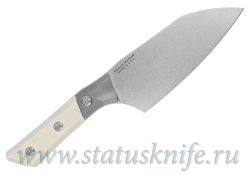 Нож Microtech Kitchen Santoku Bolster Ivory G-10 3200B-10IVфотография - 2