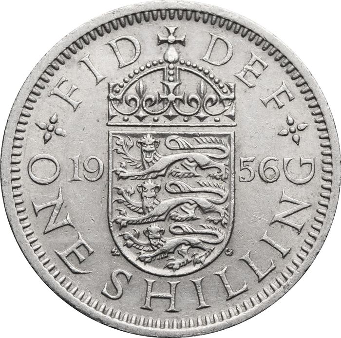 1 шиллинг 1956 Великобритания (Английский герб)