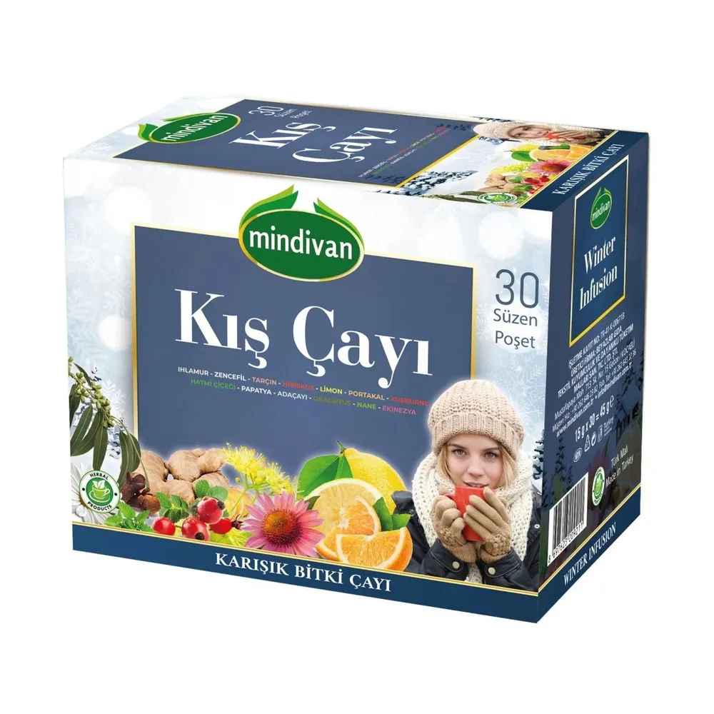 Имбирный зимний чай, MINDIVAN, 30 пакет.