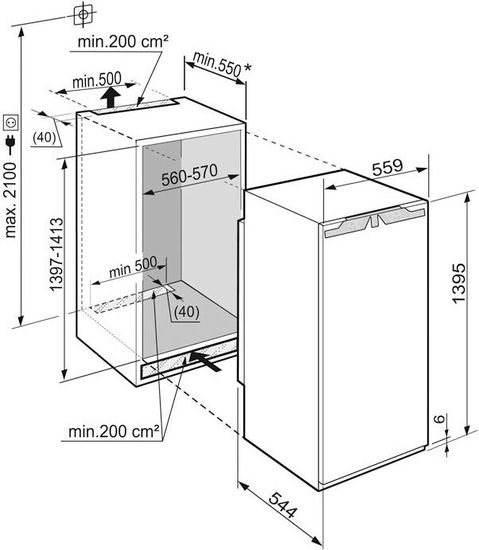 Встраиваемый холодильник Liebherr IKB 2764