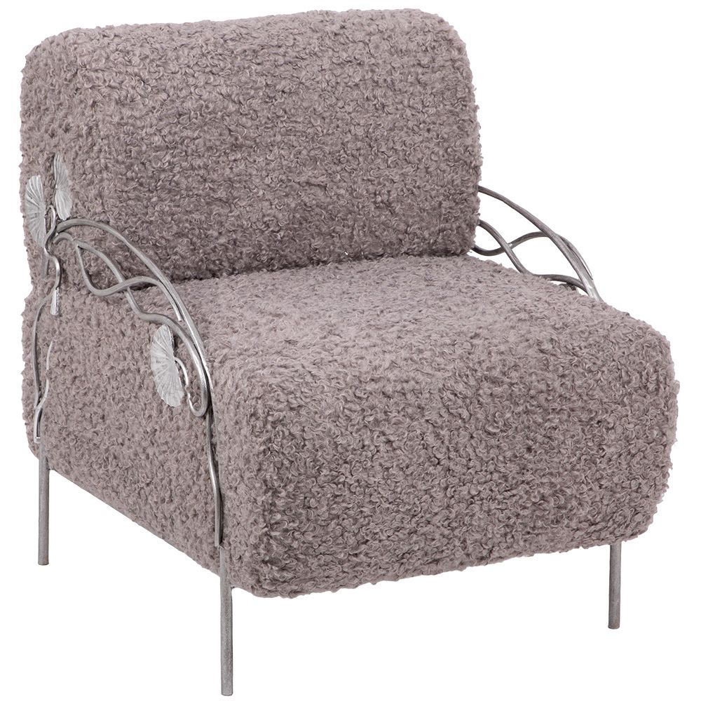 Кресло Нимфея Серый Античное серебро