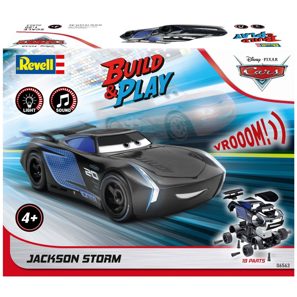 Revell Build & Play - Jackson Storm Disney AUTA 1:20 Модель для сборки 06563