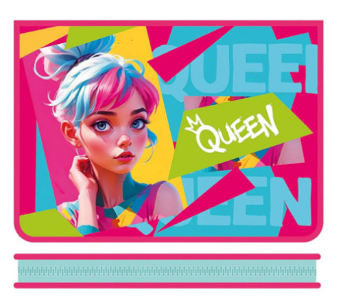 Папка для тетрадей А4 молния вокруг ПЧЕЛКА Яркая Девушка 2025 (ПМ-А4-04)