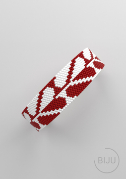 Схема PEYOTE, Схема браслета мозаичное плетение, узор из Miyuki Delica 11/0, файл PDF, №473